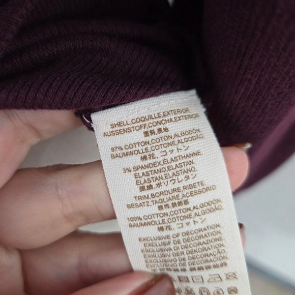 Free People Cozy on Up embroidered peasant top berry wine red purple women large - Picture 8 of 9